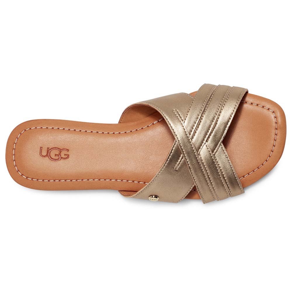 UGG Kenleigh slides in gold